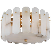 Bonnington Small 4-Light Flush Mount in Hand-Rubbed Antique Brass