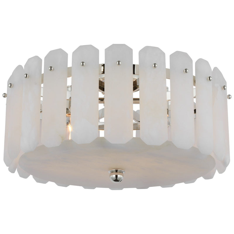 Bonnington Medium 4-Light Flush Mount in Polished Nickel