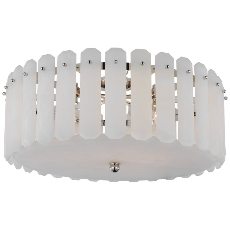 Bonnington Large 5-Light Flush Mount in Polished Nickel