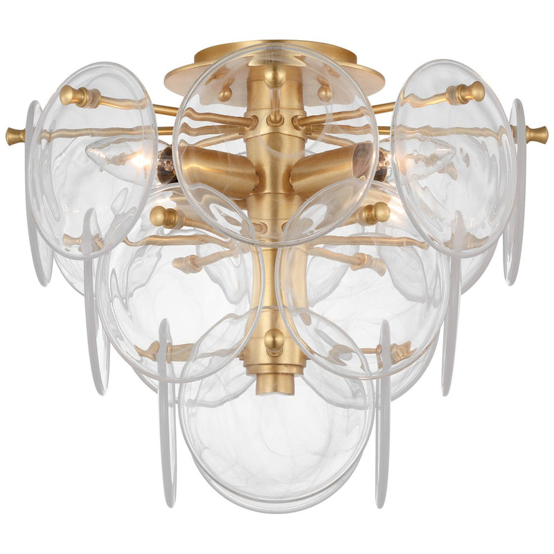 Loire Medium Tiered 4-Light Flush Mount in Gild