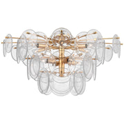 Loire Grande 34" 10-Light Semi-Flush Mount in Gild