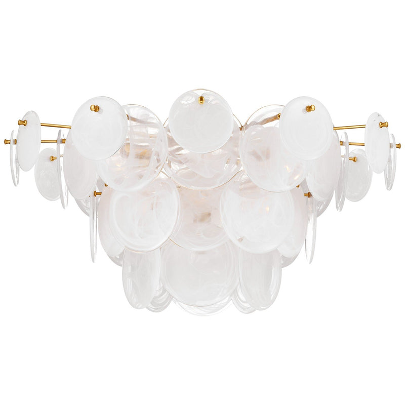 Loire Grande 34" 10-Light Semi-Flush Mount in Gild