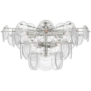 Loire Grande 34" 10-Light Semi-Flush Mount in Polished Nickel