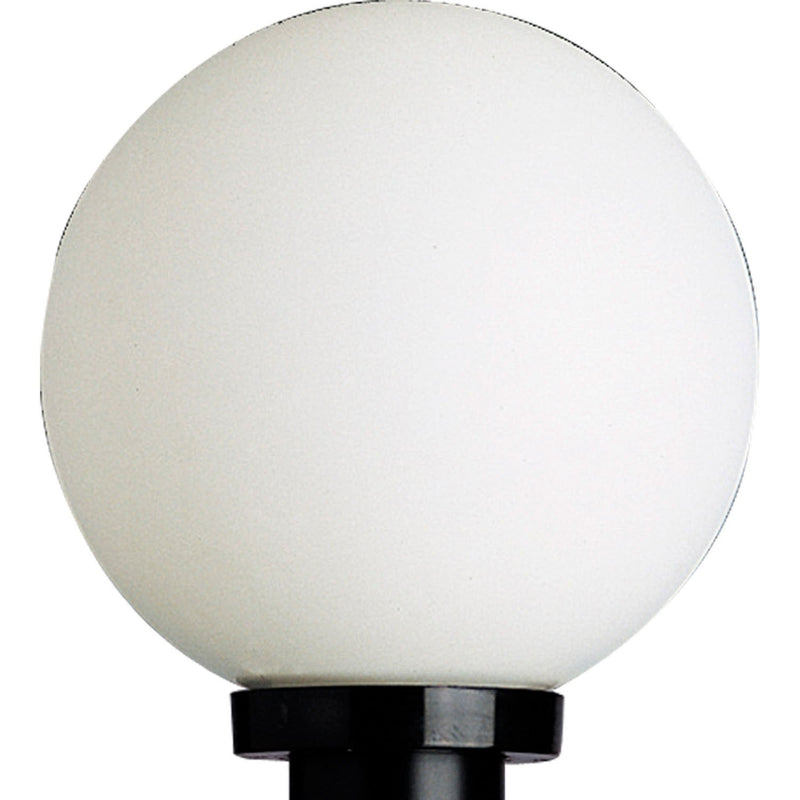 Globe Outdoor Post Light in Black