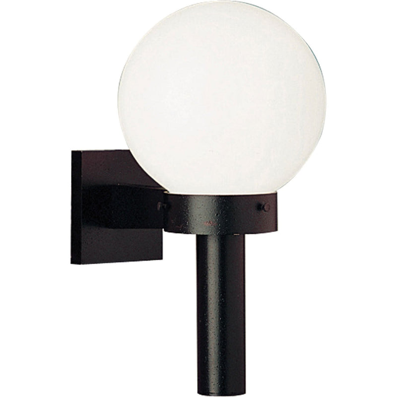 Globe Outdoor Wall Sconce in Black