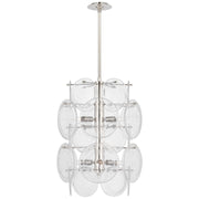 Loire Medium Barrel 20" 6-Light Pendant in Polished Nickel