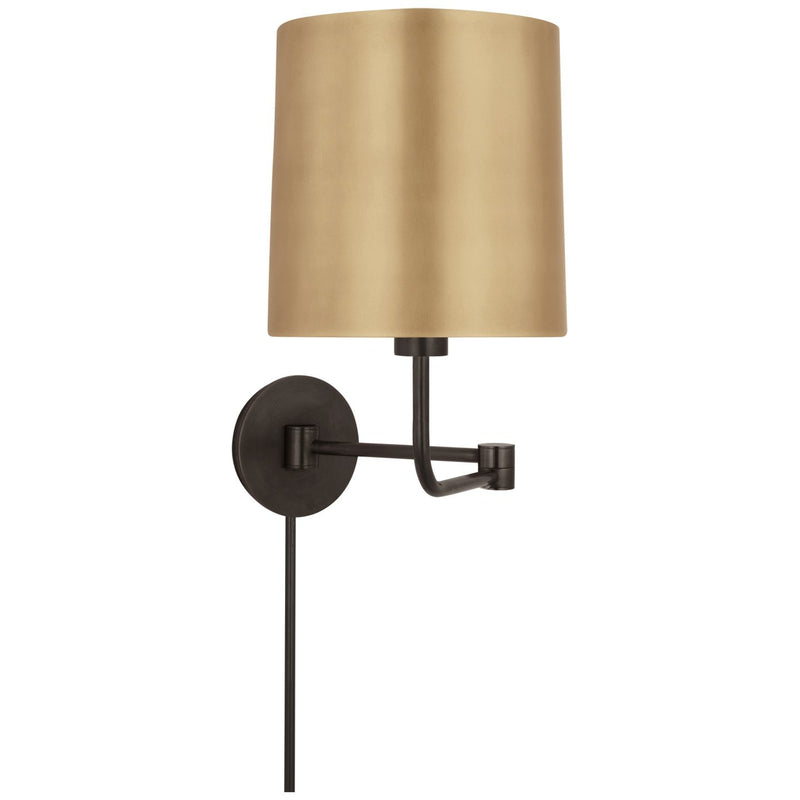 Go Lightly Swing Arm Wall Lamp in Bronze