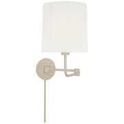 Go Lightly Swing Arm Wall Lamp in China White
