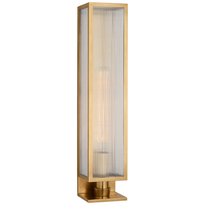 York 24" Single Box Wall Sconce in Soft Brass