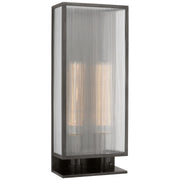 York 24" Double Box Outdoor Wall Sconce BBL 2183 in Bronze