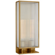 York 24" Double Box Outdoor Wall Sconce BBL 2183 in Soft Brass