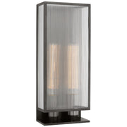 York 24" Double Box Outdoor Wall Sconce in Bronze