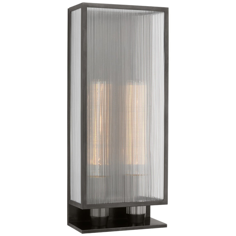 York 24" Double Box Outdoor Wall Sconce in Bronze