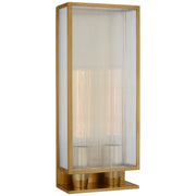 York 24" Double Box Outdoor Wall Sconce in Soft Brass