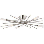 Stellar 28" Semi-Flush Mount in Polished Nickel