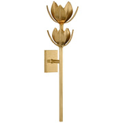Alberto Large Two Tier Wall Sconce in Antique-Burnished Brass