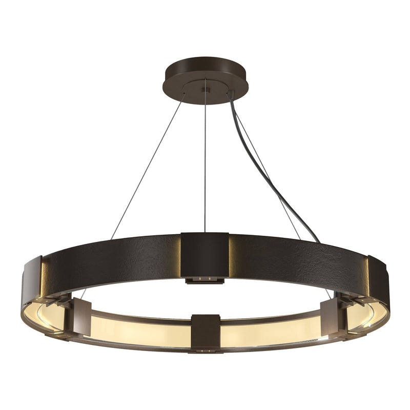 Aura 6-Light 28.9" Ring Chandelier in Bronze