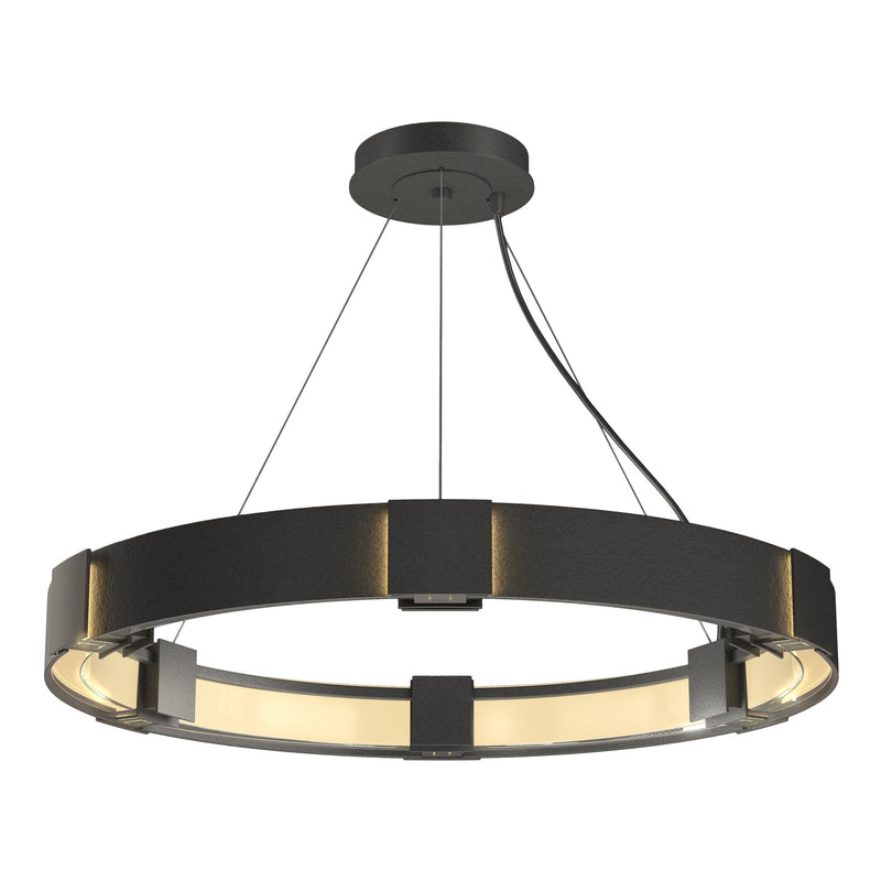 Aura 6-Light 28.9" Ring Chandelier in Natural Iron