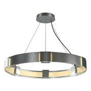 Aura 6-Light 28.9" Ring Chandelier in Vintage Platinum