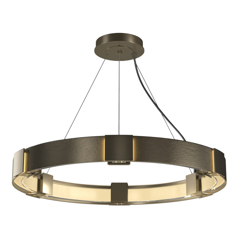 Aura 6-Light 28.9" Ring Chandelier in Soft Gold