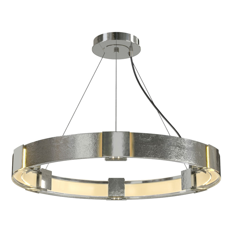 Aura 6-Light 28.9" Ring Chandelier in Sterling