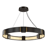 Aura 6-Light 28.9" Ring Chandelier in Oil Rubbed Bronze