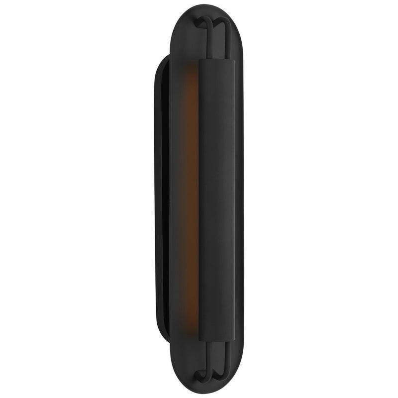 Teline 24" Oval Wall Sconce in Matte Black