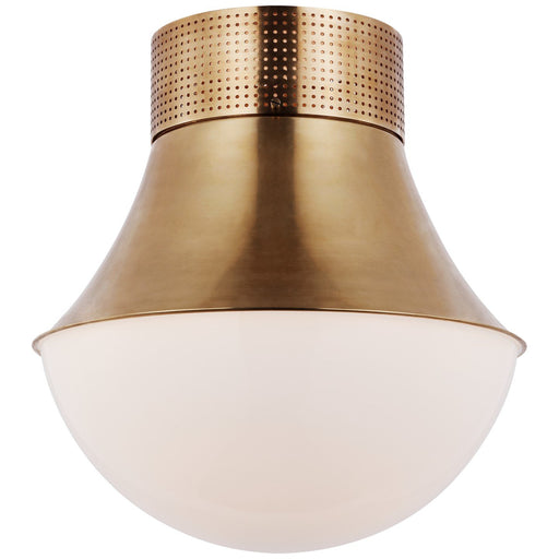 Precision 17" Flush Mount in Antique-Burnished Brass