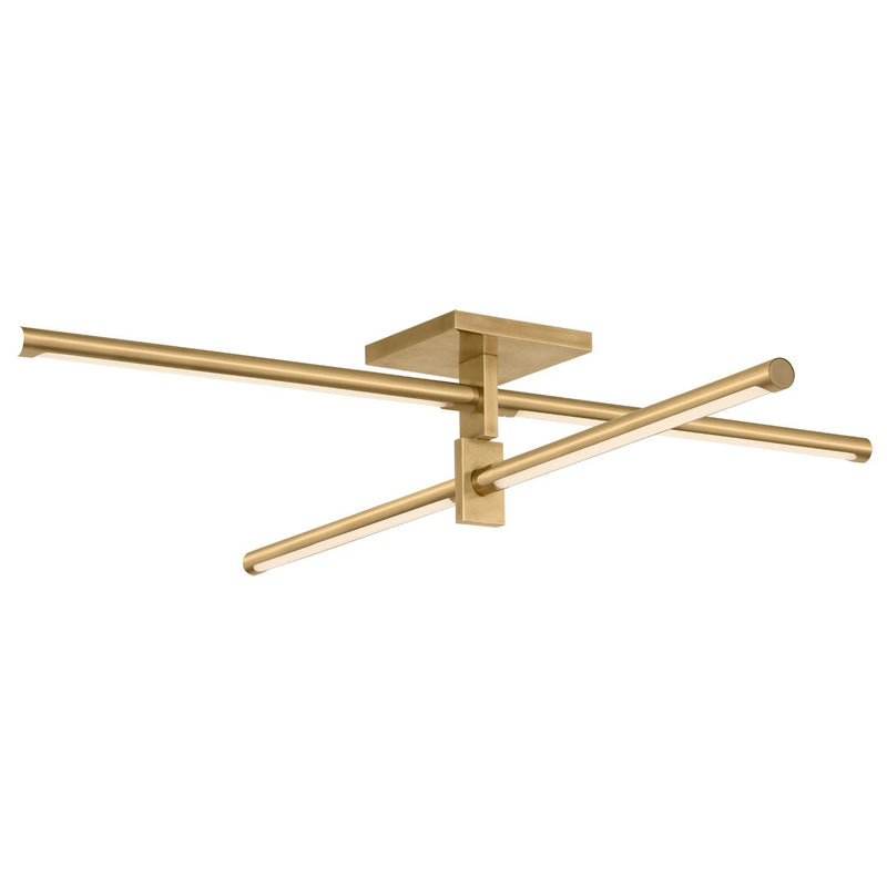 Axis 36" Flush Mount in Antique-Burnished Brass