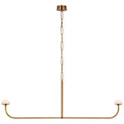 Pedra 56" Linear Chandelier in Antique-Burnished Brass