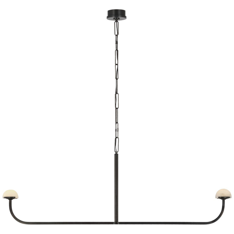 Pedra 56" Linear Chandelier in Bronze