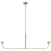 Pedra 56" Linear Chandelier in Polished Nickel