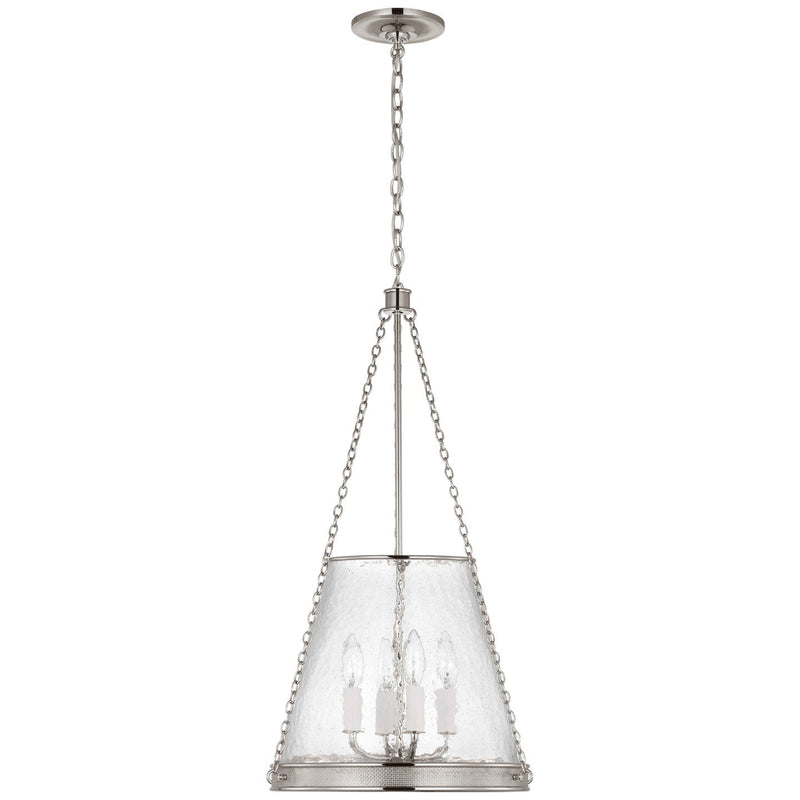 Reese 14" 4-Light Lantern Pendant in Polished Nickel