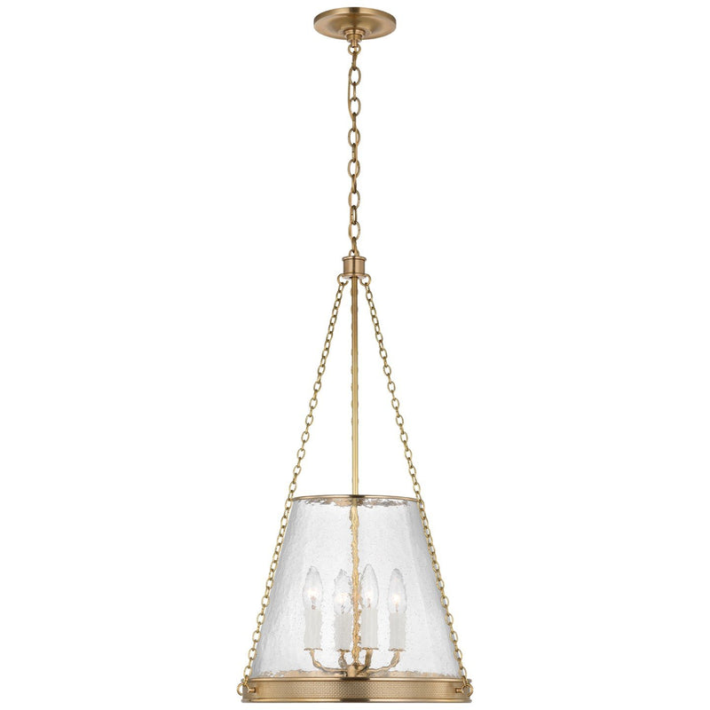 Reese 14" 4-Light Lantern Pendant in Soft Brass