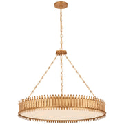 Leslie 37" 9-Light Pendant in Gilded Iron