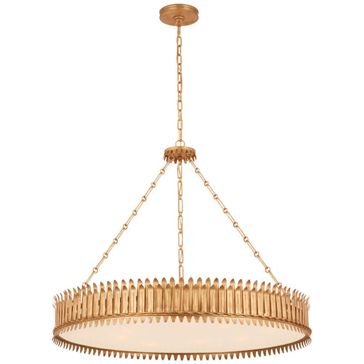 Leslie 37" 9-Light Pendant in Gilded Iron
