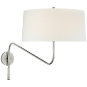 Canto Grande Swing Arm Wall Lamp in Polished Nickel