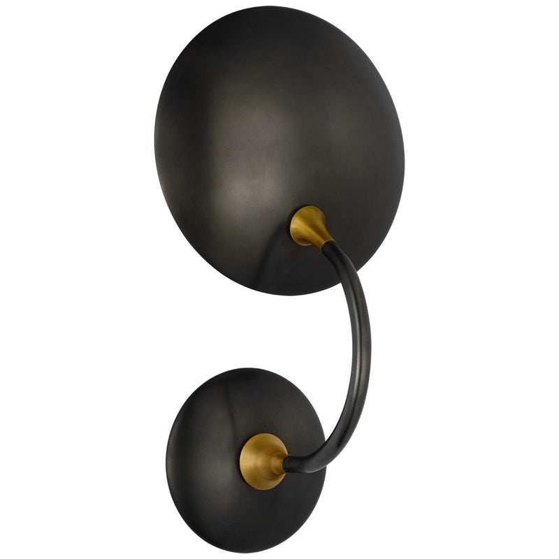 Keira Medium Wall Wash Sconce in Bronze and Hand-Rubbed Antique Brass