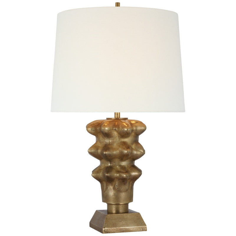Luxor Medium Table Lamp in Museum Brass