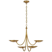 Keira Medium Chandelier in Hand-Rubbed Antique Brass