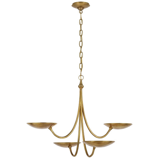 Keira Medium Chandelier in Hand-Rubbed Antique Brass