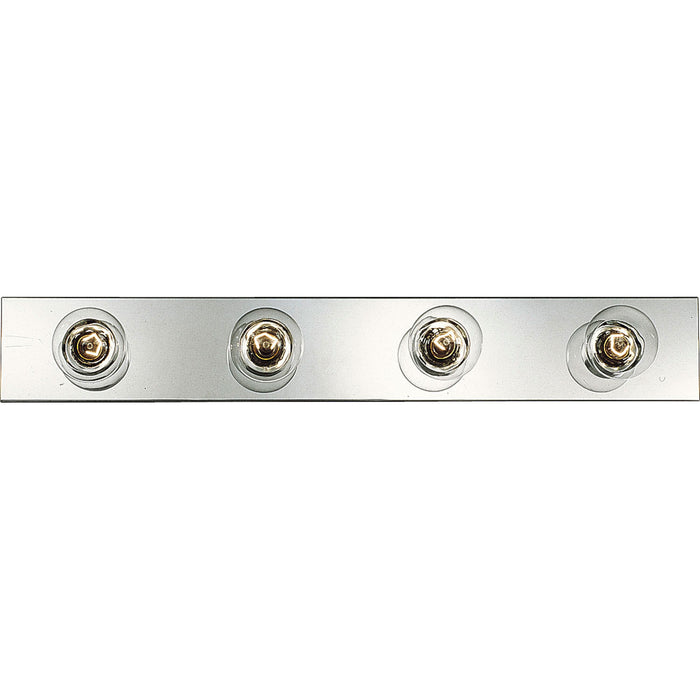 Broadway-Economy Four Light Bath Bracket in Polished Chrome