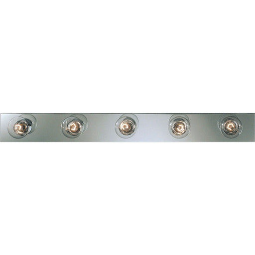 Broadway-Economy Five Light Bath Bracket in Polished Chrome