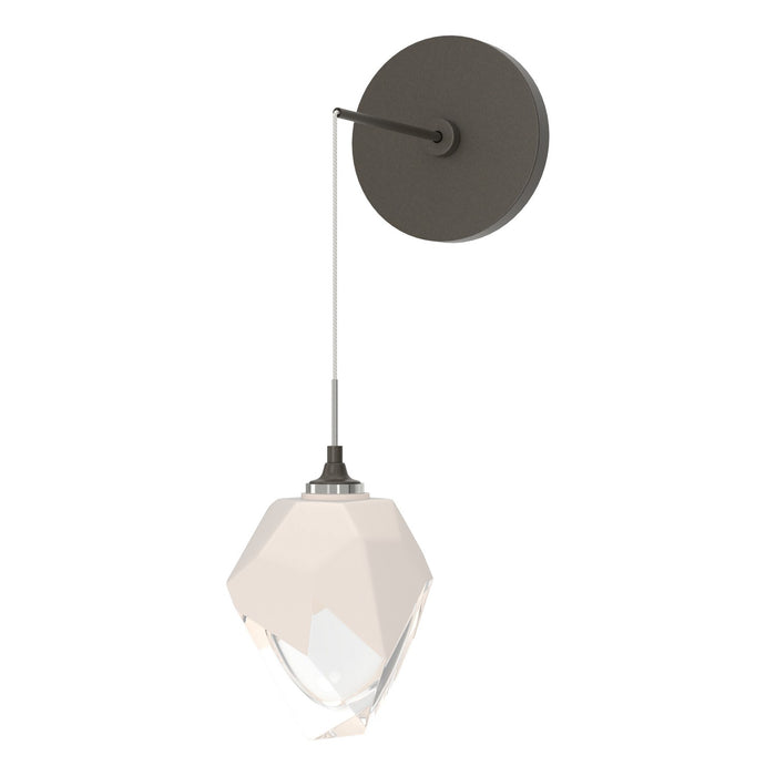 Chrysalis Small Low Voltage Sconce in Dark Smoke - 201397-SKT-07-WP0754 by Hubbardton Forge