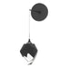 Chrysalis Small Low Voltage Sconce in Black - 201397-SKT-10-BP0754 by Hubbardton Forge