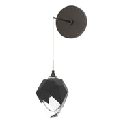 Chrysalis Small Low Voltage Sconce in Oil Rubbed Bronze - 201397-SKT-14-BP0754 by Hubbardton Forge