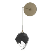 Chrysalis Small Low Voltage Sconce in Soft Gold - 201397-SKT-84-BP0754 by Hubbardton Forge