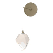 Chrysalis Small Low Voltage Sconce in Soft Gold - 201397-SKT-84-WP0754 by Hubbardton Forge