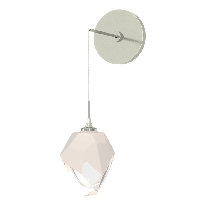Chrysalis Small Low Voltage Sconce in Sterling - 201397-SKT-85-WP0754 by Hubbardton Forge