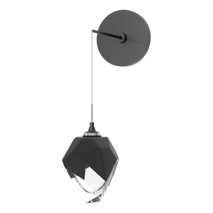 Chrysalis Small Low Voltage Sconce in Ink - 201397-SKT-89-BP0754 by Hubbardton Forge